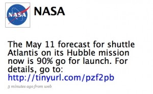 Nasa twitter