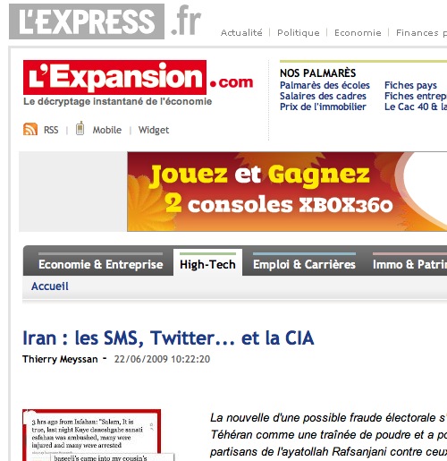 Meyssan L'Expansion.com Meyssan - L'Expansion.com 22/6/09
